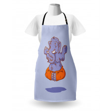 Cartoon Elephant Figure Apron