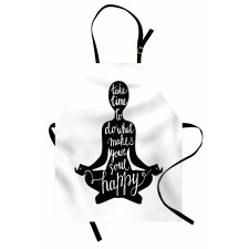 Silhouette with Writing Apron