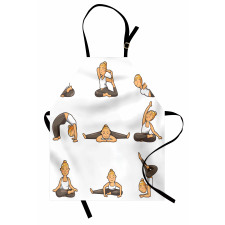 Girl Positions Aerobics Apron