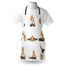 Girl Positions Aerobics Apron