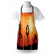 Women Practice at Sunset Apron