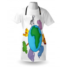 Continent Fauna Apron