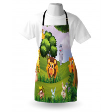 Animals in Forest Safari Apron