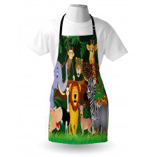 Exotic Jungle Cheerful Fun Apron