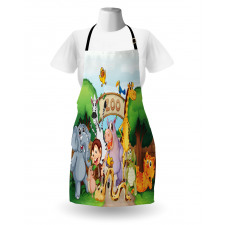 Playful Outdoors Animals Apron