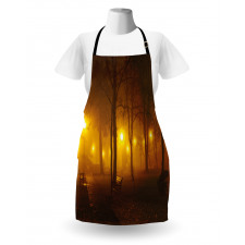 Foggy Evening in the Park Apron