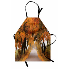 Serene Vivid Maple Trees Apron