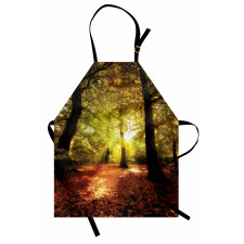 Blurry Forest Dreamy View Apron