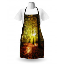 Blurry Forest Dreamy View Apron
