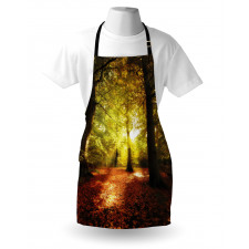Blurry Forest Dreamy View Apron
