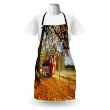 Red Swedish Country House Apron