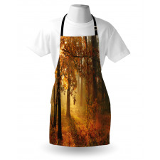 Misty Autumnal Forest Apron