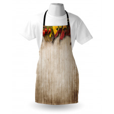 Dry Leaves Berries Vivid Apron