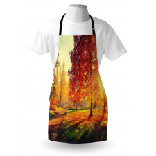 Misty Day in the Forest Apron