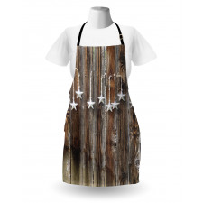 Grey Stars Apron