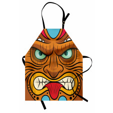 Angry Face Totem Apron