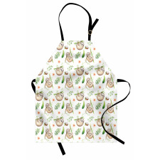 Mother Baby and Flowers Apron