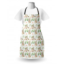 Mother Baby and Flowers Apron