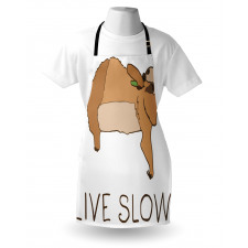 Happy Character Live Slow Apron