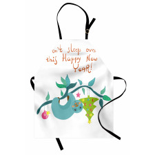 Childish Doodle New Year Apron