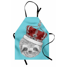 Sloth with Imperial Crown Apron