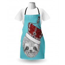 Sloth with Imperial Crown Apron