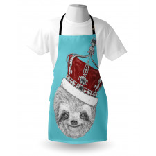 Sloth with Imperial Crown Apron