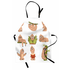 Different Posed Animals Apron