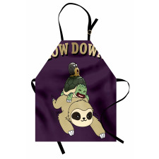 Funny Cartoon Scenery Apron