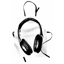 Grunge Headphones Fun Apron