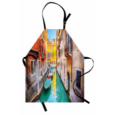 Vibrant Canal Gondolas Apron