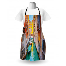 Mimari Mutfak Önlüğü Turistik Venedik Kanalları Sokakları