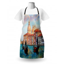 Watercolor Serene City Apron