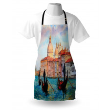 Watercolor Serene City Apron