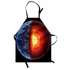 Uzay Mutfak Önlüğü Dünya ve Ateş