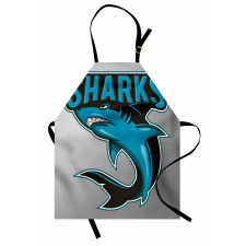 Angry Danger Fish Fins Apron