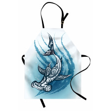 Hammerhead Fish Ornate Apron