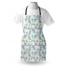 Ornate Spring Yard Theme Apron