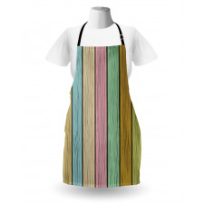 Colorful Wooden Planks Apron