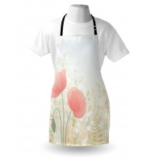 Wild Poppy Blooms Rural Apron