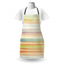 Stripes Watercolor Art Apron