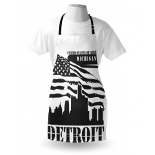 USA Flag Grunge City Apron