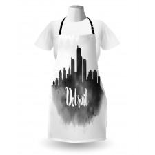 Black Smoky Cityscape Apron