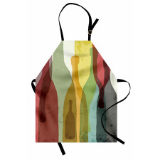 Abstract Colorful Bottles Apron
