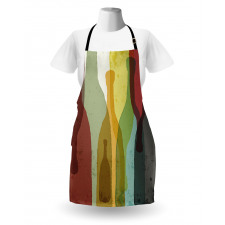 Abstract Colorful Bottles Apron