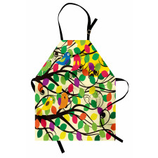 Happy Birds Colorful Tree Apron