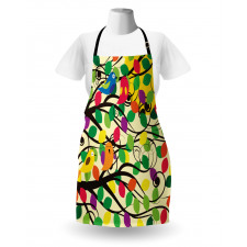 Happy Birds Colorful Tree Apron