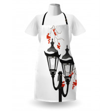 Lantern Snowy Branches Apron