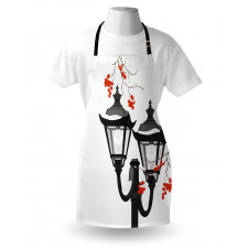 Lantern Snowy Branches Apron