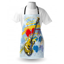 Abstract Musical Instrument Apron